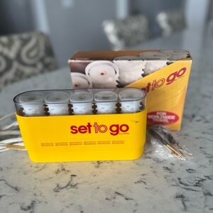 Vintage! Set to Go by Clairol Travel 5-Curler with Original Box, Instructions